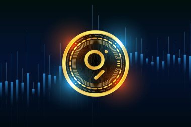 Grafik-grt sanal para birimi görüntüleri. 3d illüstrasyon.