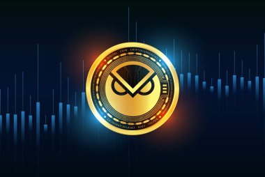 gnosis-gno sanal para birimi resimleri. 3d illüstrasyon