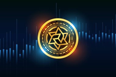 Iris sanal para birimi görüntüleri. 3d illüstrasyon.