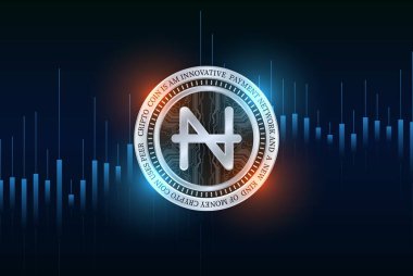 navcoin-nav virtual currency images. 3d illustration