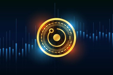 Rendertoken-rndr sanal para biriminin görüntüleri. 3d illüstrasyon