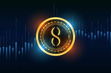 Tekillik-Agix sanal para biriminin görüntüleri. 3d illüstrasyon