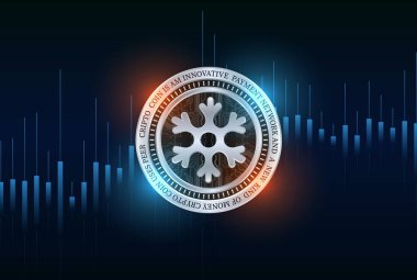 Dijital arkaplanda kar değiş tokuşu kripto para birimi resimleri. 3d illüstrasyon.