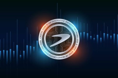 tellor-trb virtual currency images. 3d illustration