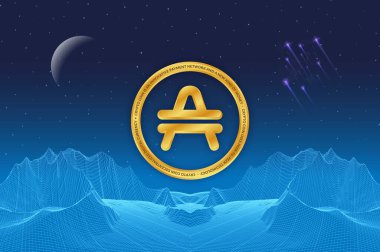 Sanal para birimi görüntüsü. 3d illüstrasyon.