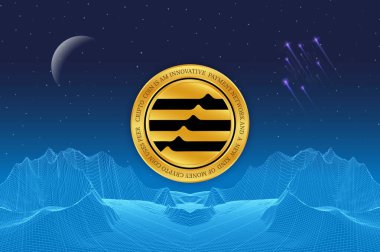 aptos-apt virtual currency images. 3d illustration
