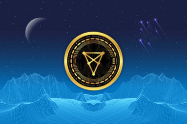 Chiliz-chz sanal para birimi logosu. 3d çizimler.
