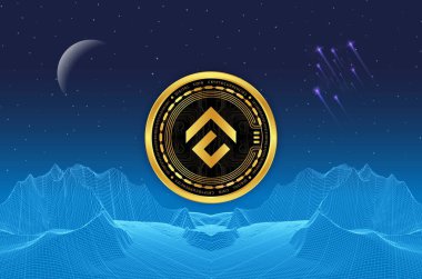 konlux-cfx sanal para birimi resimleri. 3d illüstrasyon