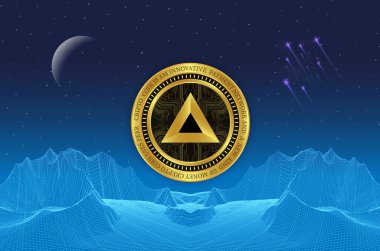 Temel dikkat-yarasa ikonu sanal para birimi görüntüsüdür. 3d çizimler