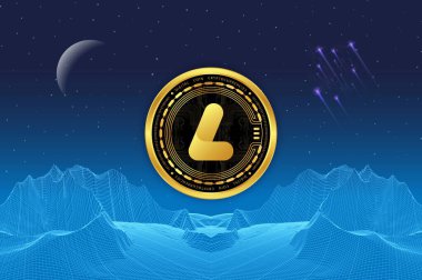 largo coin-lrg is a virtual currency logo. 3d illustrations.