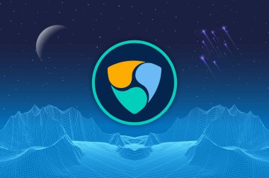 nem-xem virtual currency logo. 3d illustrations.