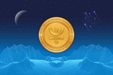 just-jst cryptocurrency image. 3D drawing.