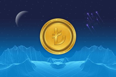 Para birimlerinin logoları. Türk lira logosu. 3d illüstrasyon.