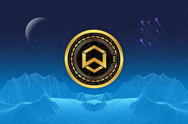 Wan-Wan sanal para biriminin görüntüleri. 3d illüstrasyon