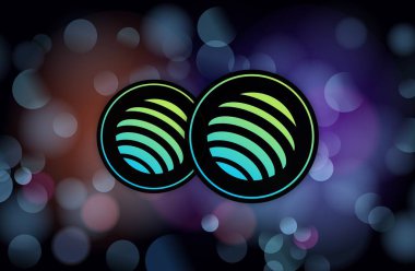 Jupiter-jup sanal para biriminin dijital arkaplan resmi. 3d çizimler.