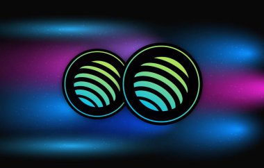 Jupiter-jup sanal para biriminin dijital arkaplan resmi. 3d çizimler.