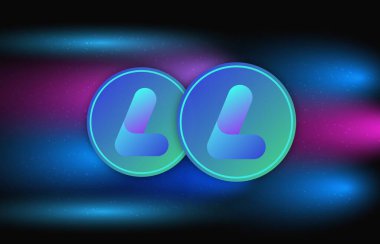 largo coin-lrg is a virtual currency logo. 3d illustrations.