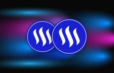 Dijital arkaplanda sanal para birimi görüntüleri var. 3d illüstrasyon.