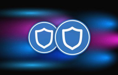 Güven-twt sanal para birimi görüntüleri. 3d illüstrasyon.