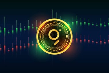 Grafik-grt sanal para birimi görüntüleri. 3d illüstrasyon.