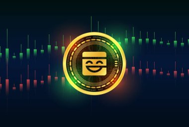 Dijital arkaplanda maske ağ maskeli kripto para biriminin görüntüleri. 3d illüstrasyon.