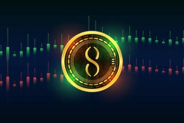 Tekillik-Agix sanal para biriminin görüntüleri. 3d illüstrasyon