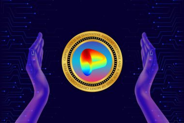 Dao-crv sanal para biriminin görüntüleri. 3d illüstrasyon