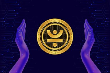 just-jst cryptocurrency image. 3D drawing.