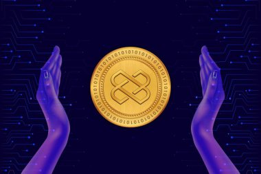 ağ dokuma sanal para birimi resimleri. 3d illüstrasyon