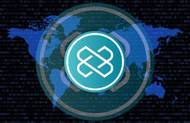 ağ dokuma sanal para birimi resimleri. 3d illüstrasyon