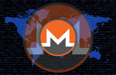 Monero-xx Bay Sanal para birimi görüntüleri. 3d illüstrasyon.