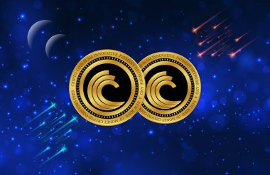 bittorrent-bttc sanal para birimi resmi dijital arkaplanda. 3d illüstrasyon.