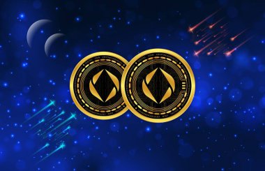 ethereum name-ens sanal para birimi resimleri. 3d illüstrasyon