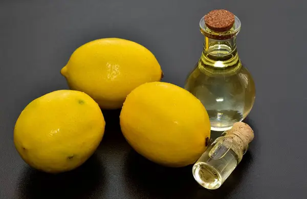 photos of vegetable oils, lemon oil.
