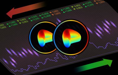 Dao-crv sanal para biriminin görüntüleri. 3d illüstrasyon