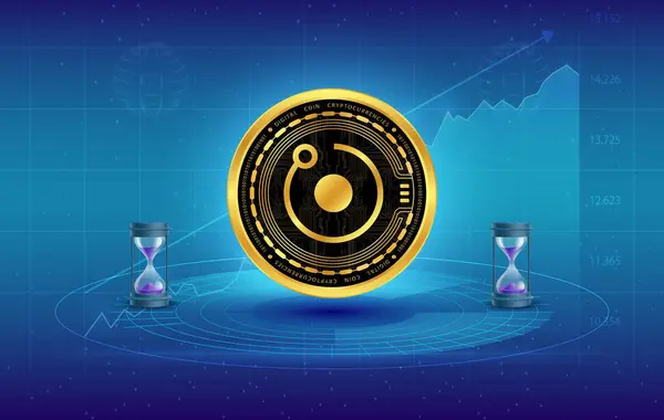 stock image images of the rendertoken-rndr virtual currency. 3d illustrations