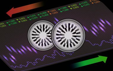 Dijital arkaplanda manto ağ-mnt şifreleme logosu çizimleri. 3B çizimler.