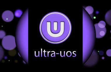 Dijital arkaplanda ultra-uos sanal para birimi görüntüleri. 3d illüstrasyon.