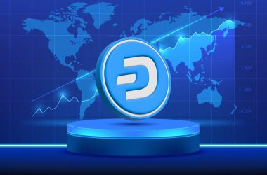 Dijital arkaplanda tire sanal para birimi görüntüsü. 3B çizimler.