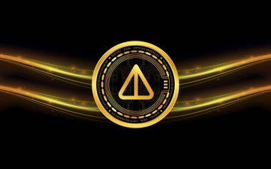 notcoin-not cryptocurrency logo illustrations on abstract background. 3d illustrations. clipart