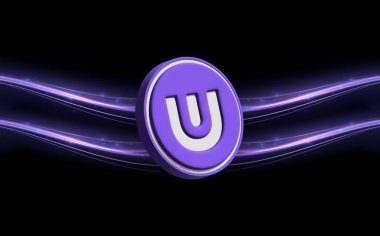 Dijital arkaplanda ultra-uos sanal para birimi görüntüleri. 3d illüstrasyon.