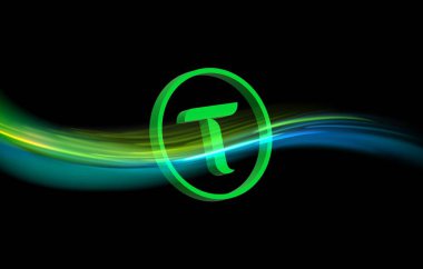 Bitttensor-tao kripto para birimi resimleri. 3 boyutlu illüstrasyon. dijital paralar.