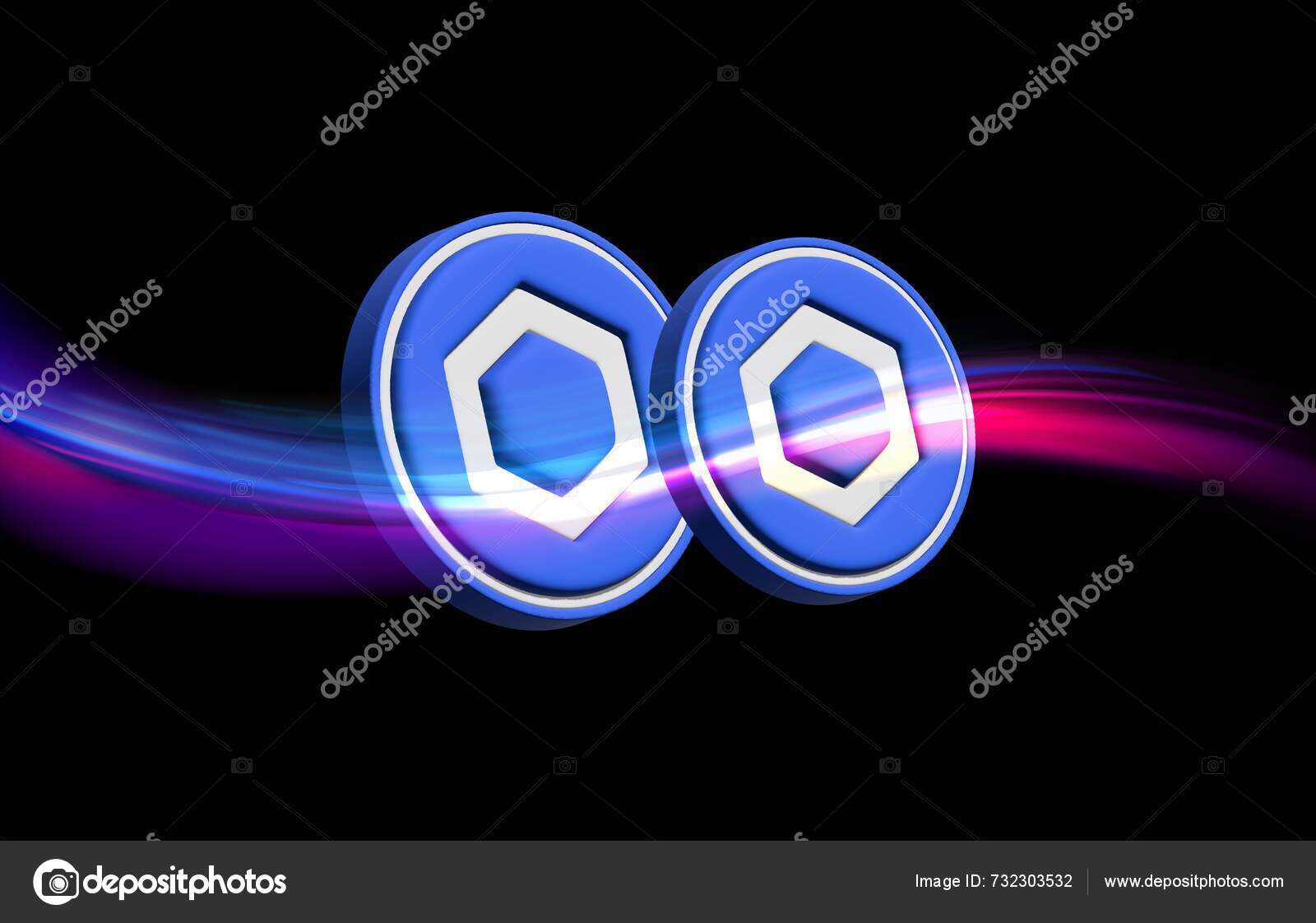 Chainlink token Stock Photos, Royalty Free Chainlink token Images |  DepositPhotos
