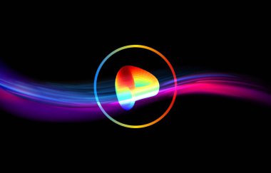 Dijital arkaplanda dao-crv şifreli para birimi logolarının görüntüleri. 3d illüstrasyon.