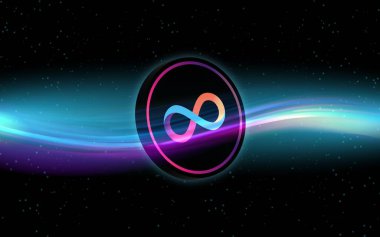 Dijital arkaplanda internet bilgisayar-icp şifreli para birimi resimleri. 3d illüstrasyon.