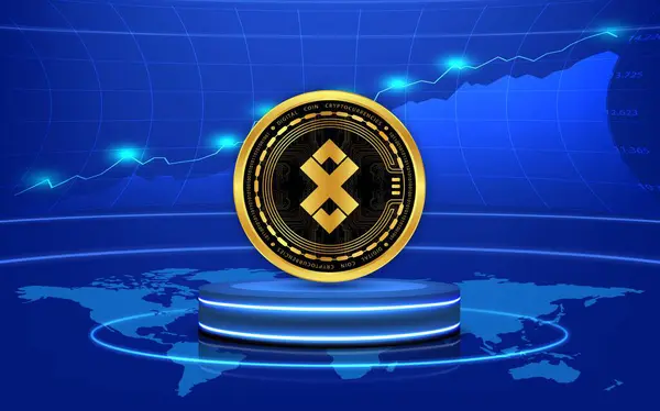 stock image Images of cryptocurrency logos on digital background. adex-adx coin. 3d illustrations.