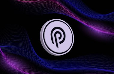 Dijital arkaplanda Pyth network para logosu resmi. 3d illüstrasyon.