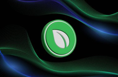 Dijital arkaplanda Peercoin-ppc şifreli para birimi resimleri. 3d illüstrasyon.