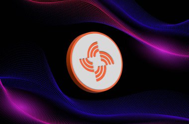 Dijital arkaplanda streamr-data şifreleme logolarının görüntüleri. 3d illüstrasyon.