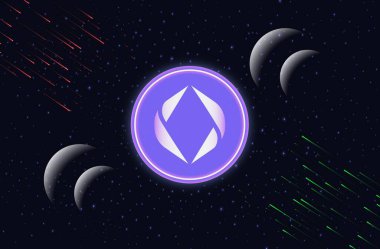 ethereum name-ens sanal para birimi resimleri. 3d illüstrasyon